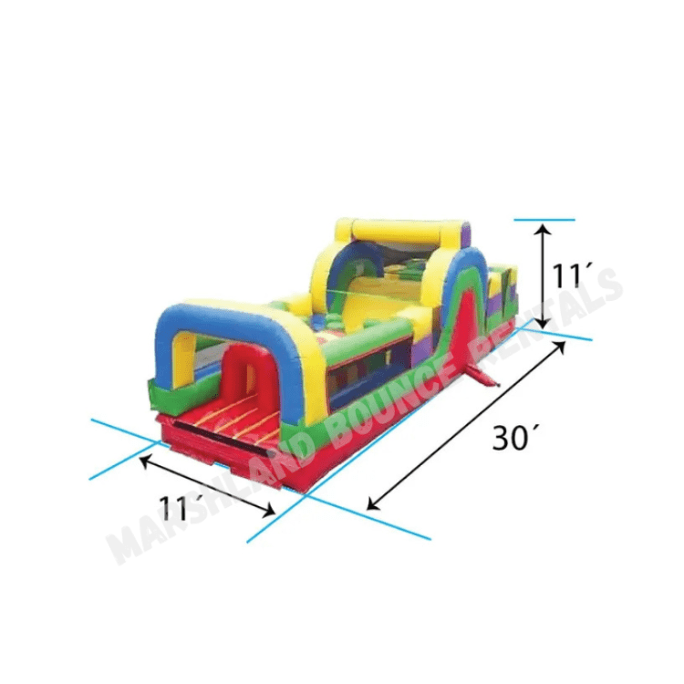 30' Obstacle Course with Slide
